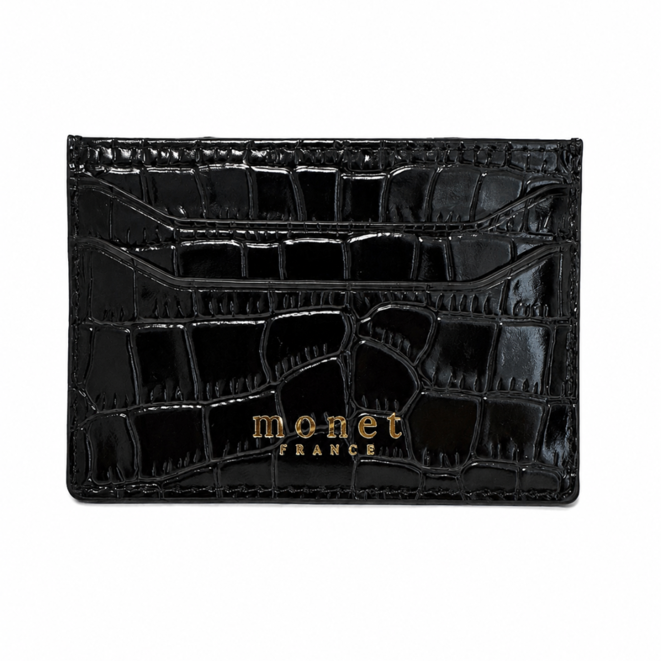 Monet Cardholder Black Crododile