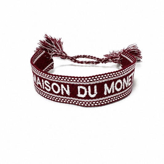 Maison DU Monet Bracelet Bordeaux Red