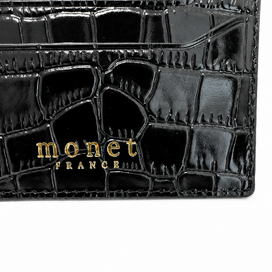 Monet Cardholder Black Crododile