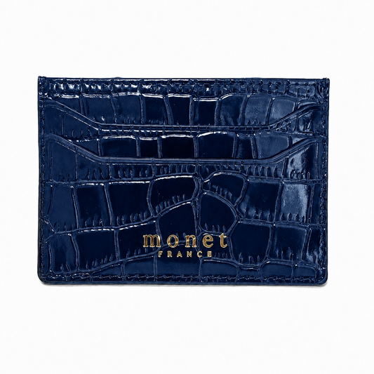 Monet Cardholder Navy Crocodile
