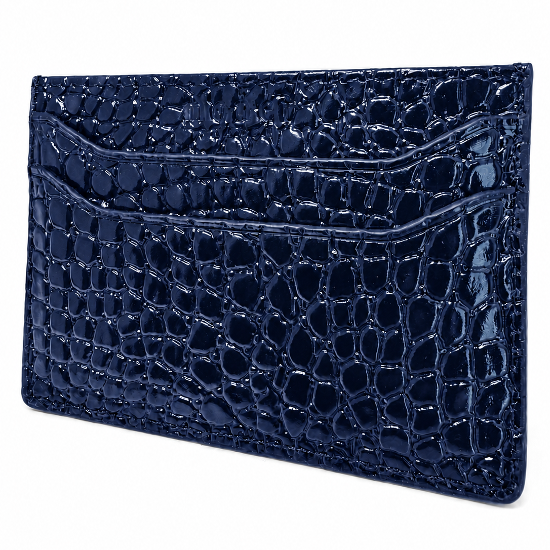 Monet Cardholder Navy Crocodile