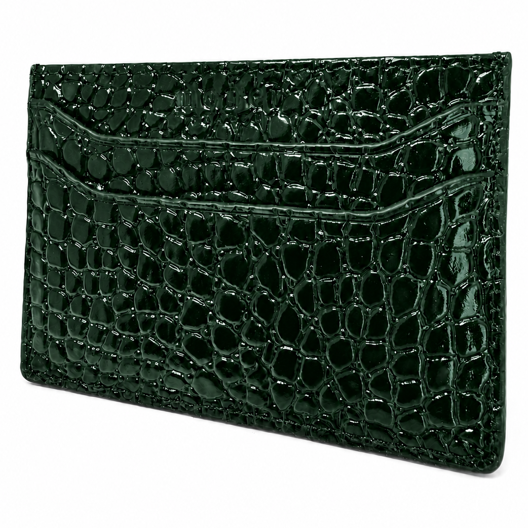 Monet Cardholder Green Crocodile